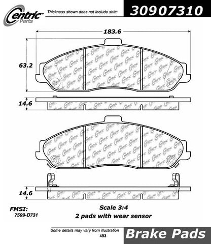 StopTech Sport Brake Pads With Shims And Hardware