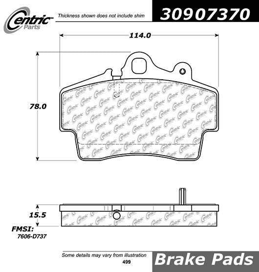 StopTech Sport Brake Pads With Shims And Hardware