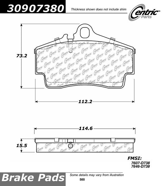 StopTech Sport Brake Pads With Shims And Hardware