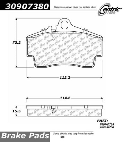 StopTech Sport Brake Pads With Shims And Hardware
