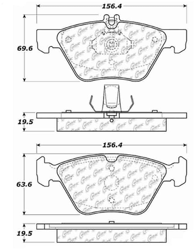 StopTech Sport Brake Pads With Shims And Hardware