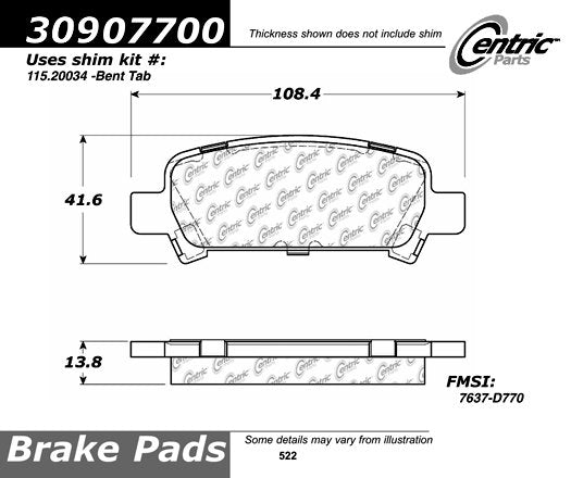 StopTech Sport Brake Pads With Shims And Hardware