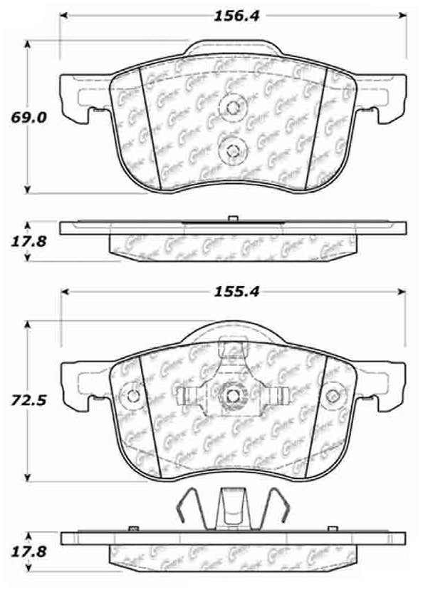 StopTech  Sport Brake Pads With Shims And Hardware