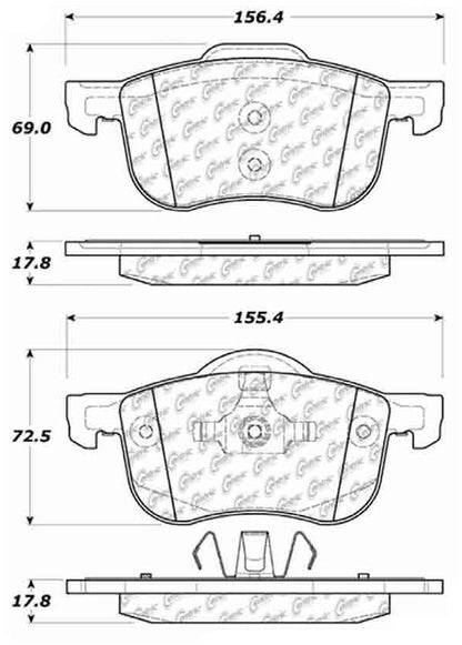 StopTech  Sport Brake Pads With Shims And Hardware