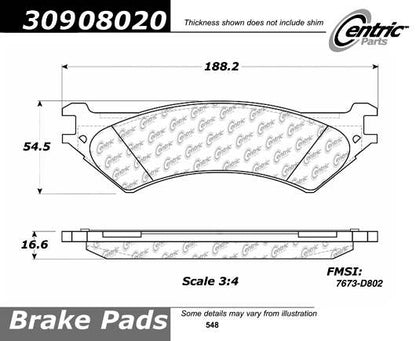 StopTech Sport Brake Pads w/Shims - Front 309.08020