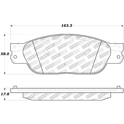 StopTech Sport Brake Pads With Shims And Hardware