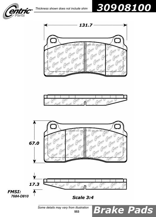 StopTech Sport Brake Pads With Shims