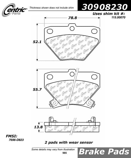 StopTech Sport Brake Pads With Shims And Hardware
