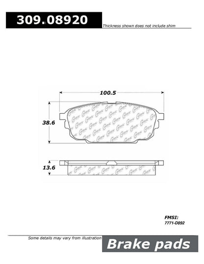 StopTech Sport Brake Pads With Shims And Hardware