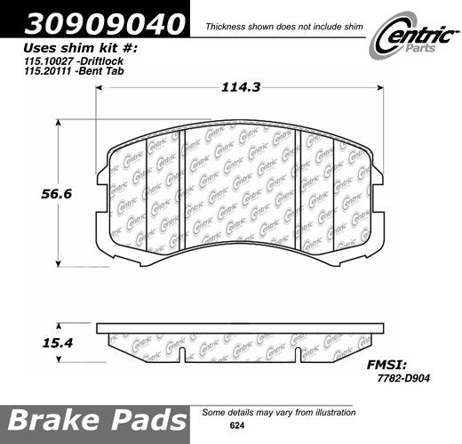 StopTech  Sport Brake Pads With Shims And Hardware