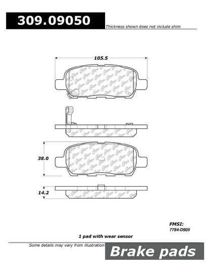 StopTech Sport Brake Pads With Shims And Hardware