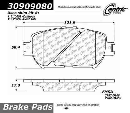 StopTech Sport Brake Pads with Shims and Hardware