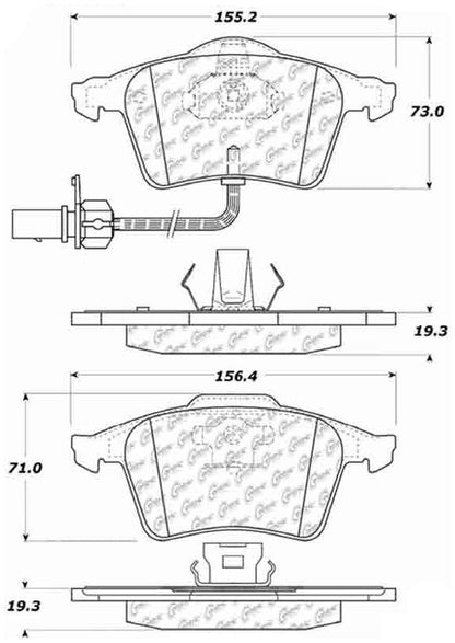 StopTech Sport Brake Pads With Shims And Hardware