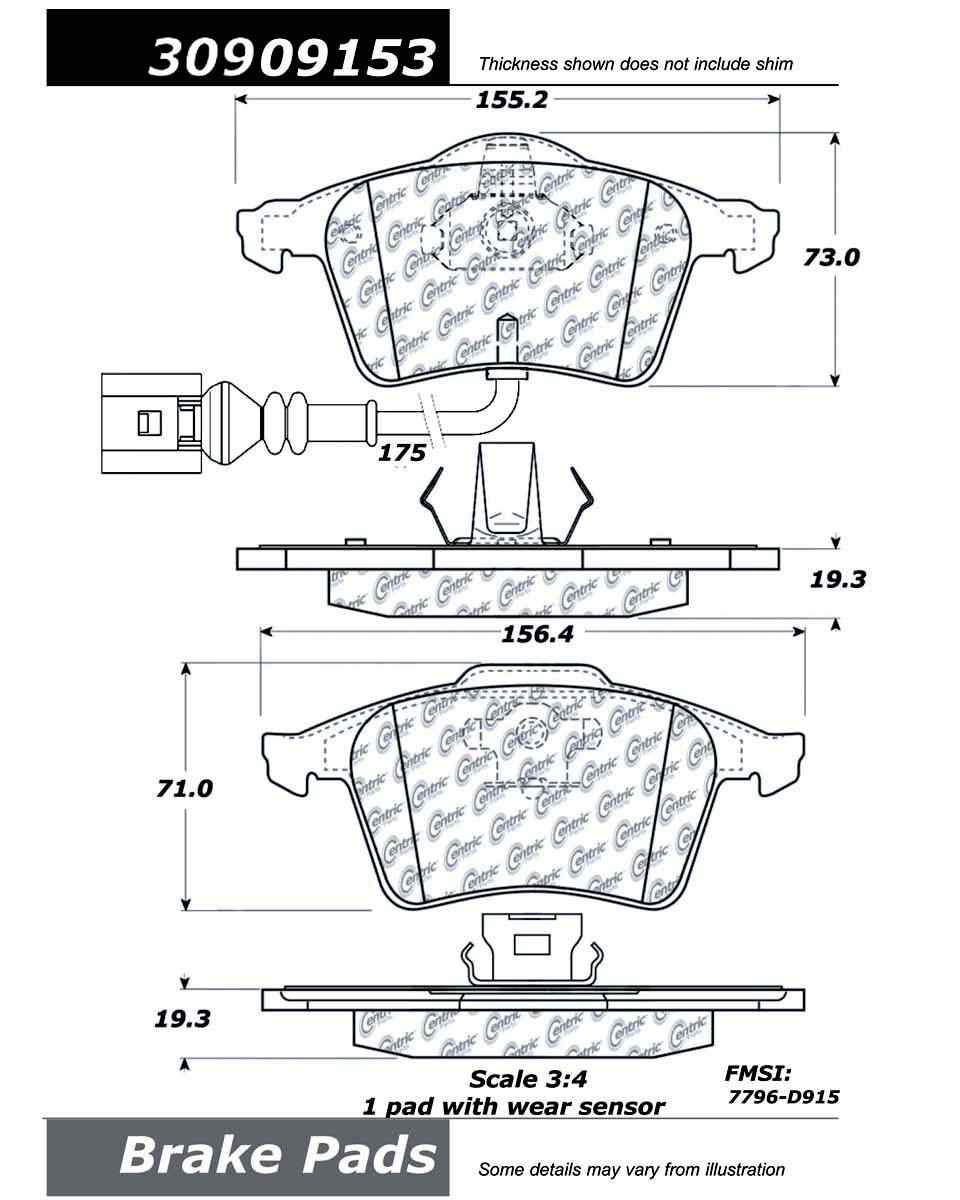 StopTech  Sport Brake Pads With Shims And Hardware