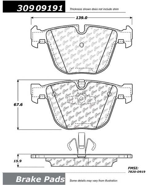 StopTech Sport Brake Pads With Shims And Hardware