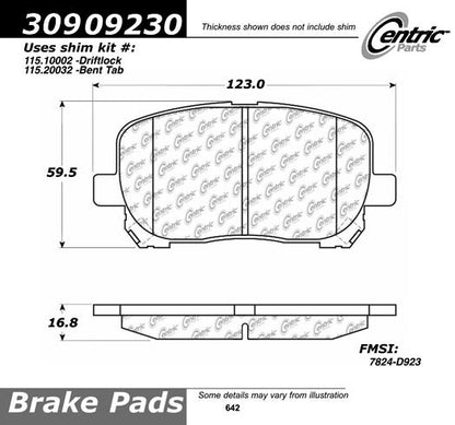 StopTech Sport Brake Pads With Shims And Hardware