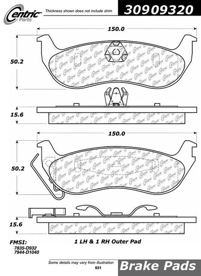 StopTech Sport Brake Pads With Shims And Hardware