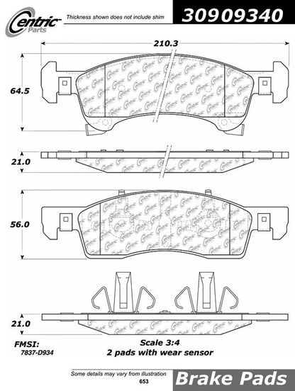StopTech Sport Brake Pads With Shims And Hardware