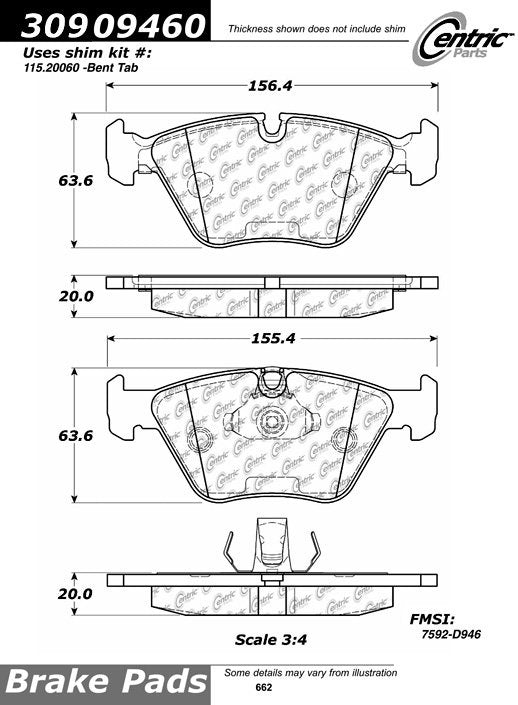 StopTech Sport Brake Pads With Shims And Hardware