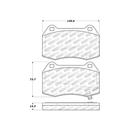 StopTech Sport Brake Pads With Shims And Hardware
