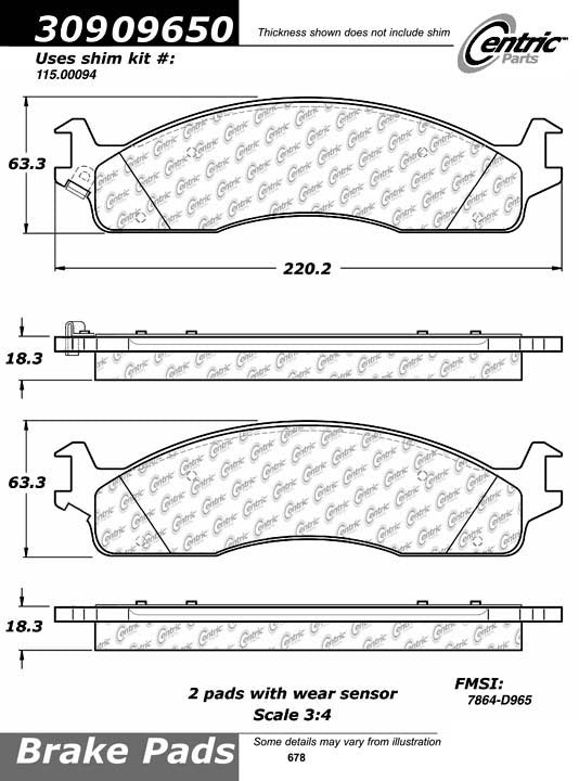 StopTech Sport Brake Pads With Shims And Hardware