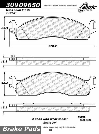 StopTech Sport Brake Pads With Shims And Hardware
