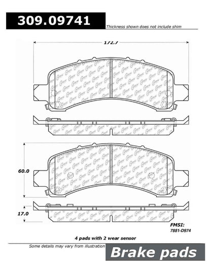 StopTech Sport Brake Pads With Shims And Hardware