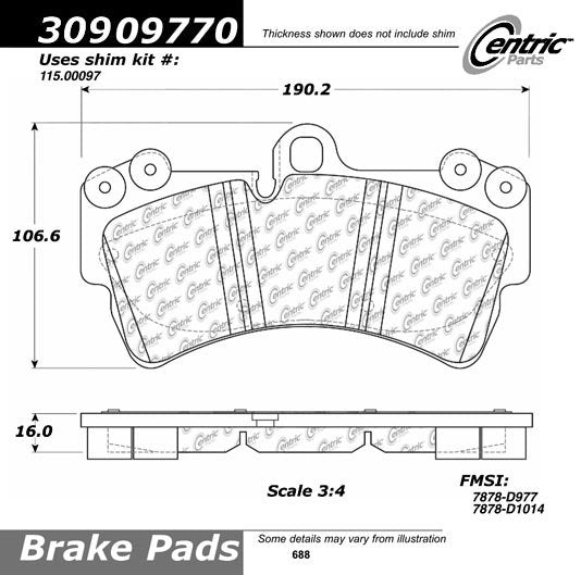StopTech Sport Brake Pads With Shims And Hardware