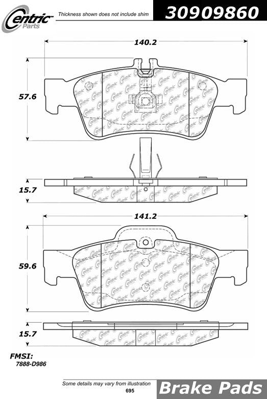 StopTech Sport Brake Pads With Shims And Hardware