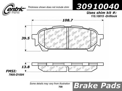 StopTech Sport Brake Pads With Shims And Hardware