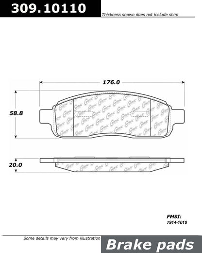 StopTech Sport Brake Pads With Shims And Hardware