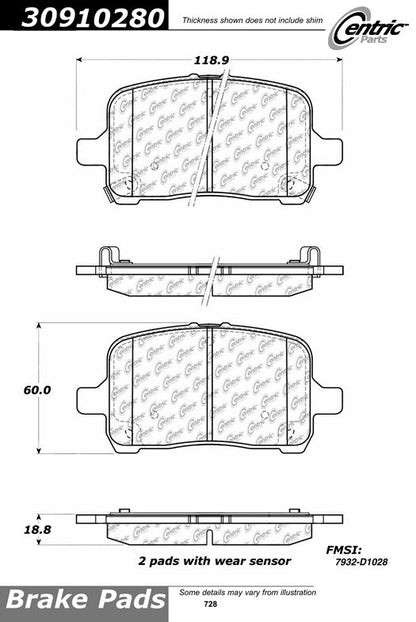 StopTech Sport Brake Pads With Shims And Hardware
