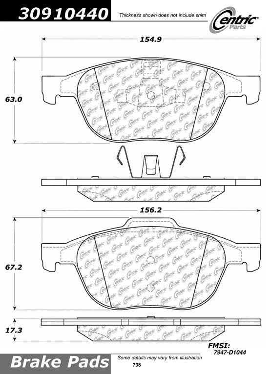 StopTech Sport Brake Pads With Shims And Hardware