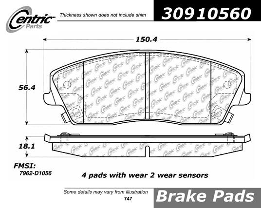 StopTech Sport Brake Pads With Shims And Hardware