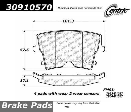 StopTech Sport Brake Pads With Shims And Hardware