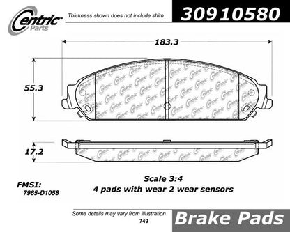 StopTech Sport Brake Pads With Shims And Hardware