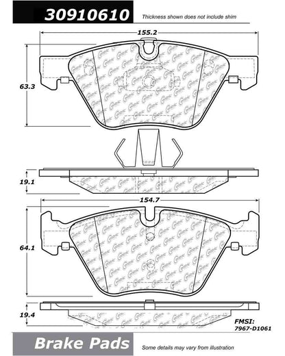 StopTech Sport Brake Pads With Shims And Hardware