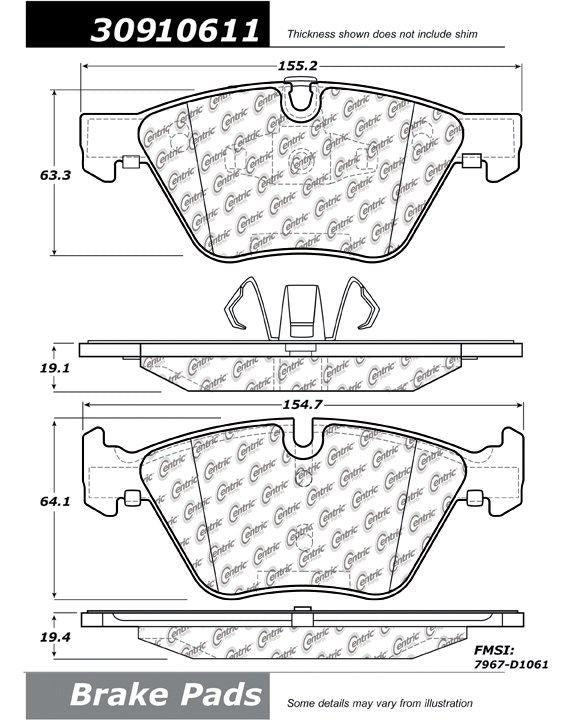 StopTech Sport Brake Pads With Shims And Hardware