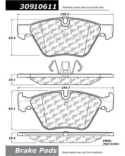 StopTech Sport Brake Pads With Shims And Hardware