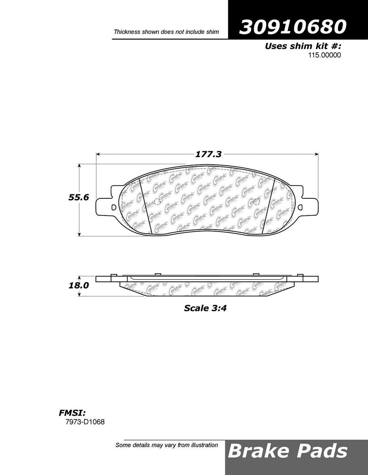 StopTech Sport Brake Pads With Shims And Hardware