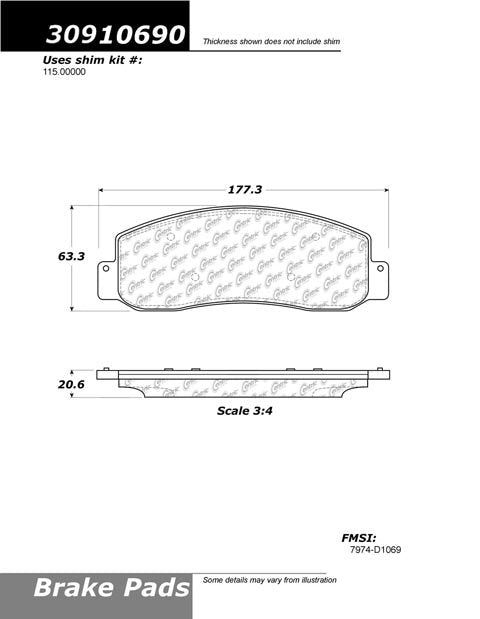 StopTech Sport Brake Pads With Shims And Hardware