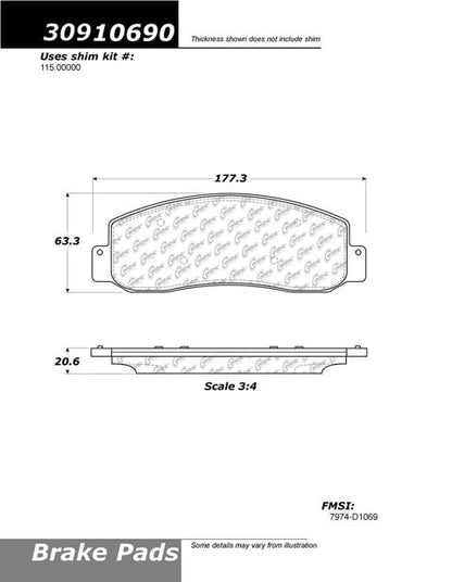 StopTech Sport Brake Pads With Shims And Hardware