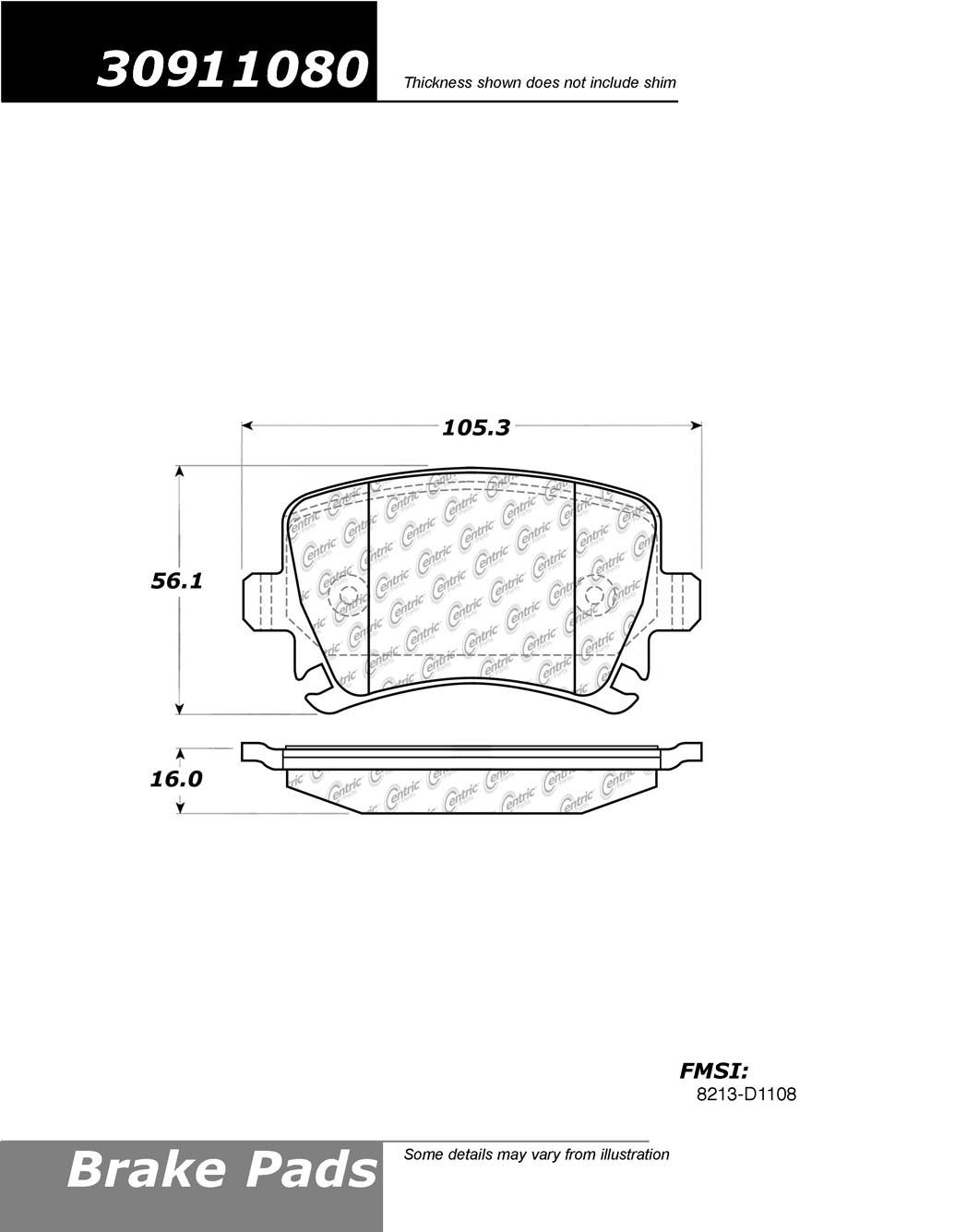 StopTech Sport Brake Pads With Shims And Hardware