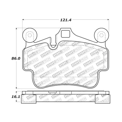 StopTech Sport Brake Pads With Shims