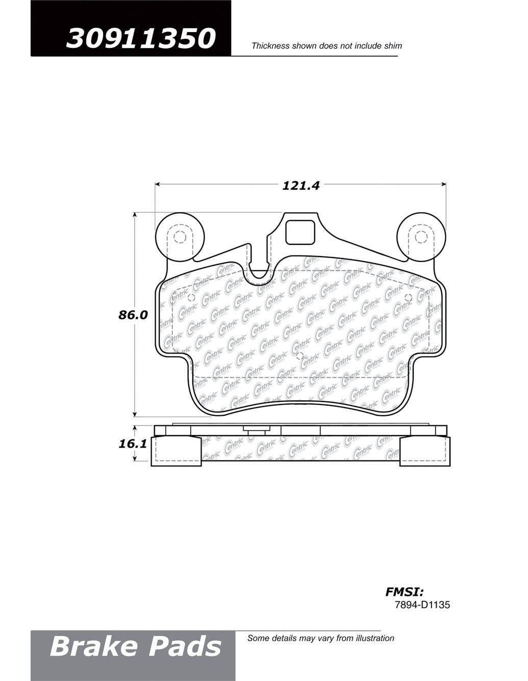 StopTech Sport Brake Pads With Shims