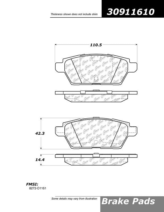 StopTech Sport Brake Pads With Shims And Hardware