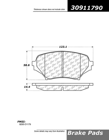 StopTech Sport Brake Pads With Shims And Hardware