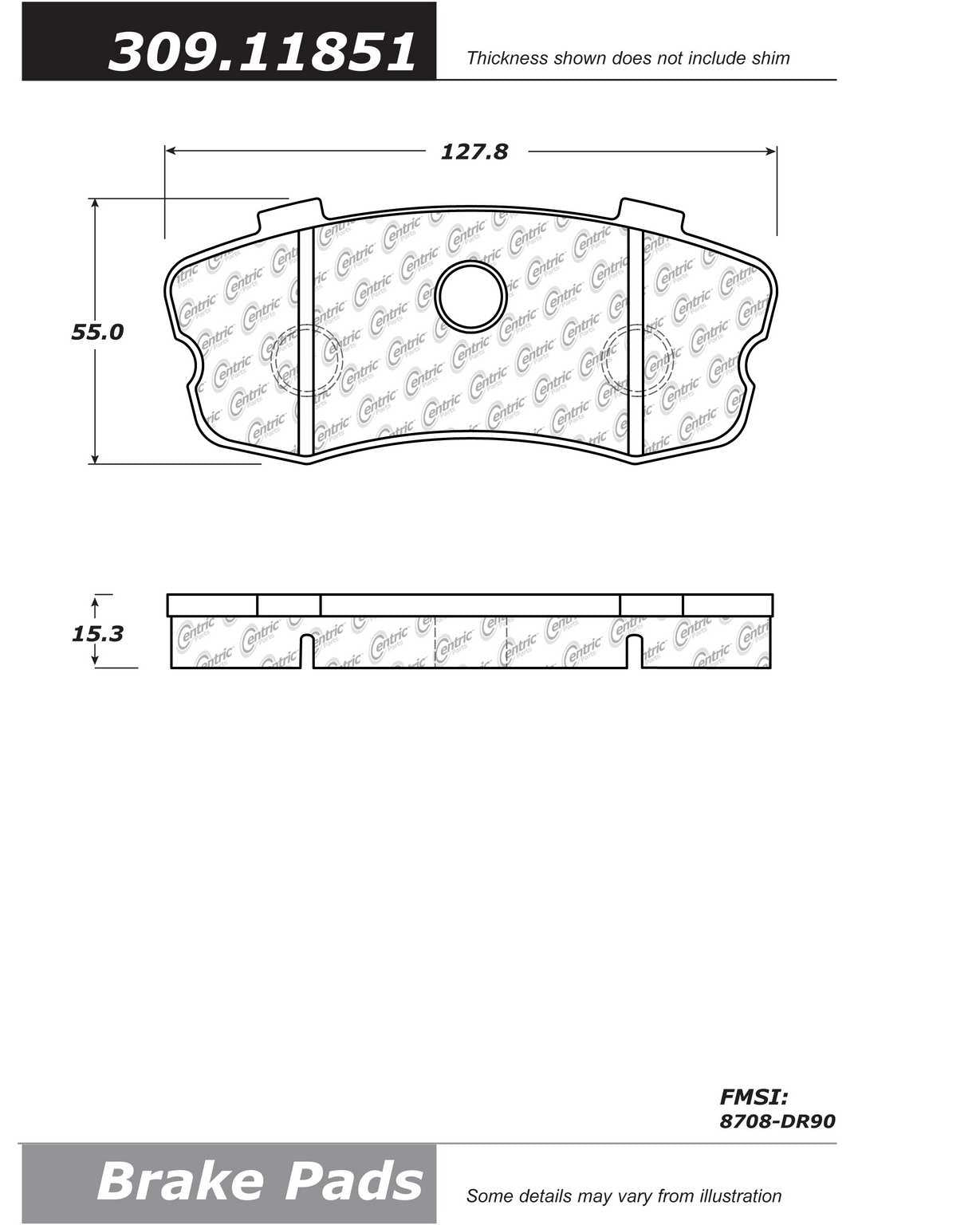 StopTech Sport Brake Pads With Shims