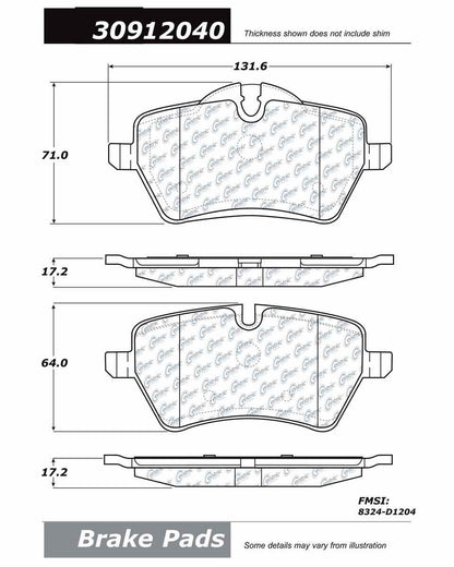 StopTech Sport Brake Pads With Shims And Hardware