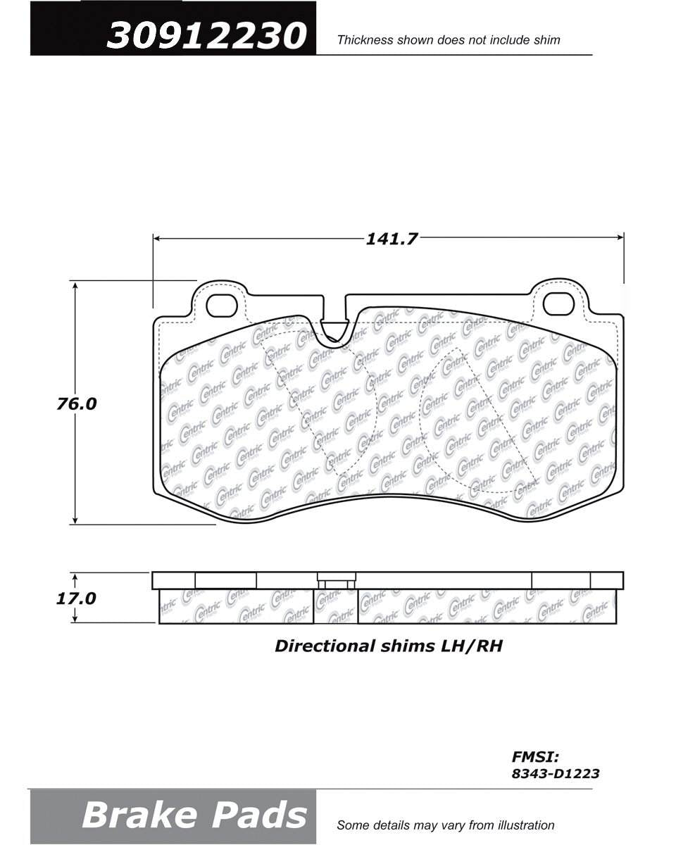 StopTech Sport Brake Pads With Shims And Hardware